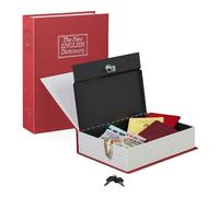 Relaxdays Large Lockable Book Safe