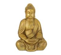 Relaxdays Large meditating Buddha statue