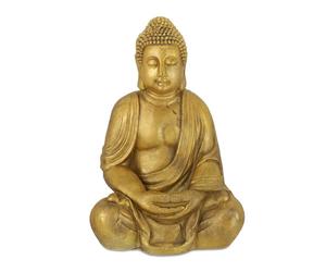 Relaxdays Large meditating Buddha statue