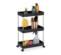 Relaxdays Large Niche Trolley in Black