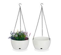 Relaxdays Large Plant Pots with Water Reservoir