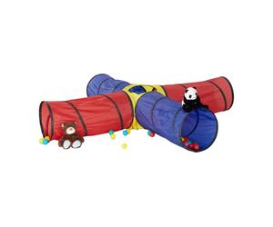 Relaxdays Large Play Tunnel with 4 Tubes