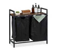 Relaxdays Laundry Basket Rack with Shelf