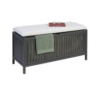 Relaxdays Laundry hamper, walnut