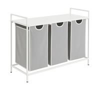 Relaxdays Laundry sorter with 3 bags and shelf