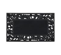 Relaxdays leaf frame rubber doormat