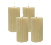 Relaxdays LED candles, set of 4, 18cm