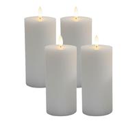 Relaxdays LED candles, set of 4, 18cm