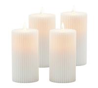 Relaxdays LED candles, set of 4, 18cm