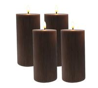 Relaxdays LED candles, set of 4, 18cm