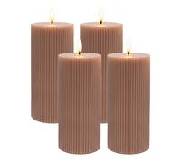 Relaxdays LED candles, set of 4, 18cm