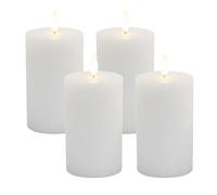 Relaxdays 4 LED wax candles