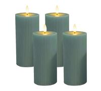 Relaxdays LED candles, set of 4, 18cm