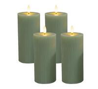 Relaxdays LED candles, set of 4, 18cm