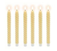 Relaxdays LED taper candles set of 6