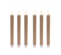 Relaxdays LED taper candles, x6