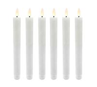 Relaxdays LED taper candles, x6