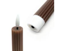 Relaxdays LED taper candles set of 2