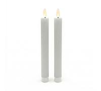 Relaxdays LED taper candles set of 2