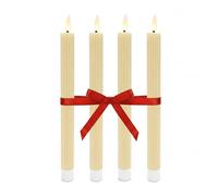 Relaxdays LED wax tapers, set of 4