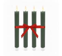 Relaxdays LED wax tapers, set of 4