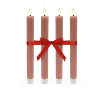 Relaxdays LED wax tapers, set of 4