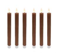 Relaxdays LED taper candles, x6
