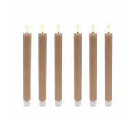 Relaxdays LED taper candles, x6