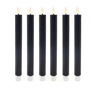 Relaxdays LED taper candles, x6