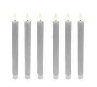 Relaxdays LED taper candles, x6