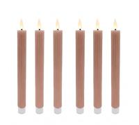 Relaxdays LED taper candles, x6