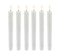 Relaxdays LED taper candles, x6