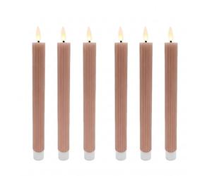 Relaxdays LED taper candles, x6