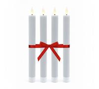 Relaxdays LED wax tapers, set of 4