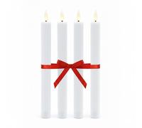 Relaxdays LED wax tapers, set of 4