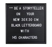 Relaxdays Letter Board 30 x 30 cm