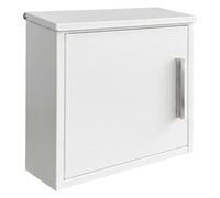Relaxdays letterbox, HxWxD: 35 x 33 x 12 cm, DIN C4, weatherproof, white