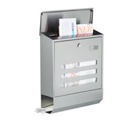Relaxdays Letterbox in Stainless Steel