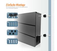 Relaxdays Letterbox with magazine holder