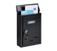 Relaxdays Letterbox with Nameplate