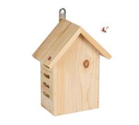 Relaxdays Light Brown Wooden Ladybird House