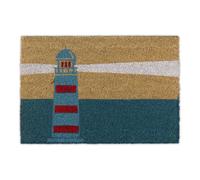 Relaxdays lighthouse welcome coir doormat