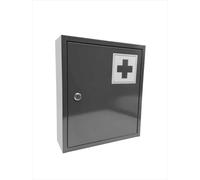 Relaxdays Lockable medicine cabinet with shelf