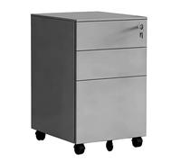 Relaxdays Lockable metal roll container