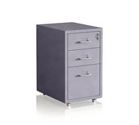 Relaxdays Lockable metal rolling unit