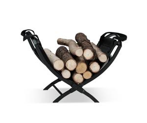Relaxdays Log Cradle with Tote