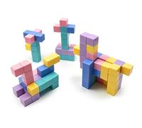 Relaxdays Magnetic Cube Building Set for Kids