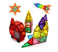 Relaxdays Magnetic building blocks set for kids