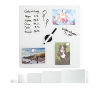 Relaxdays Magnetic Glass Dry Erase Board White