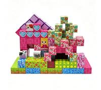 Relaxdays Magnetic Pixel Cube Set for Kids